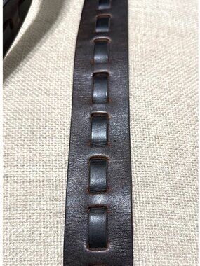 Seven 7 Express Men's Leather Belt Dark Brown Size 34
